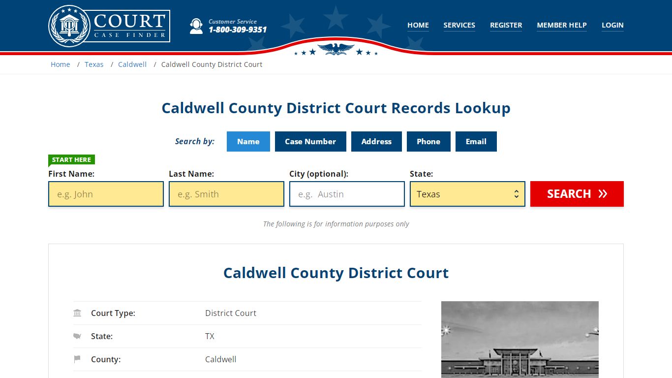 Caldwell County District Court Records Lookup - CourtCaseFinder.com